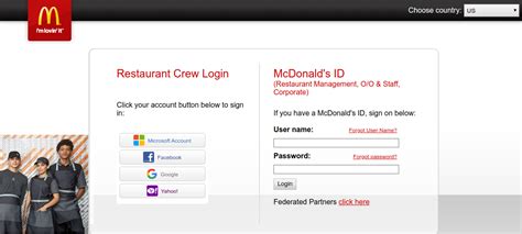 access mcd mcdonalds log in fred
